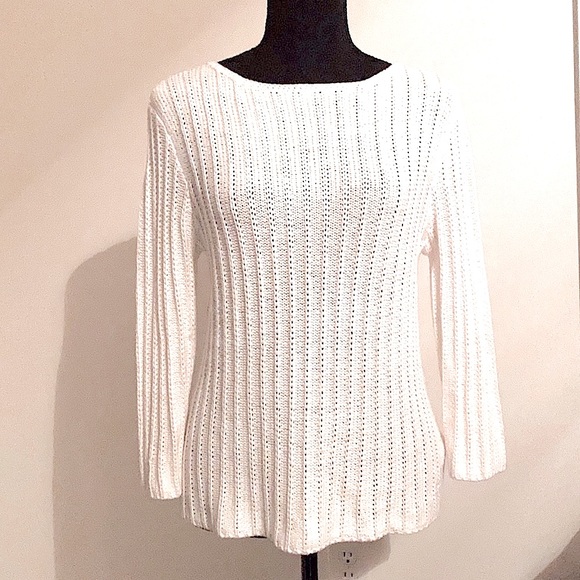 🎉HP🎉Jones Wear Petite Sport 3/4 Sleeve Sweater - Picture 5 of 16